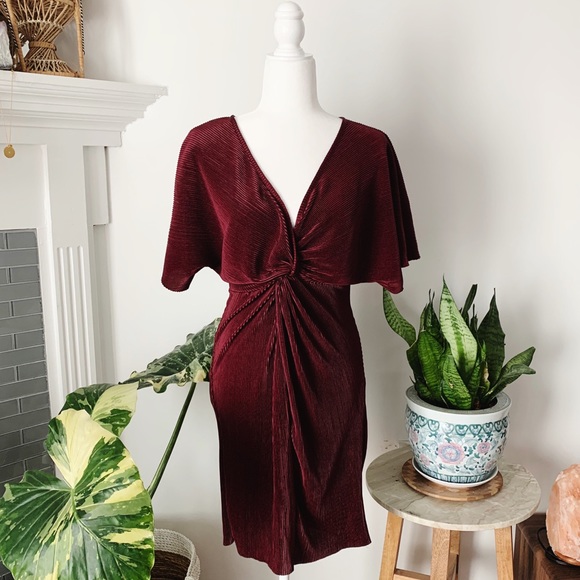 SHEIN Dresses & Skirts - SHEIN • Wine Colored Holiday Party Dress
